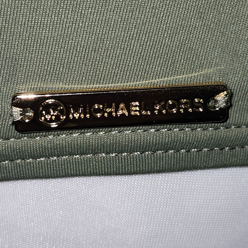 Michael Kors Olive and Gold Detail Swimsuit, 10 - Picture 5 of 12